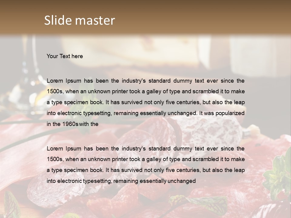 Pepper Ham Delicious PowerPoint Template