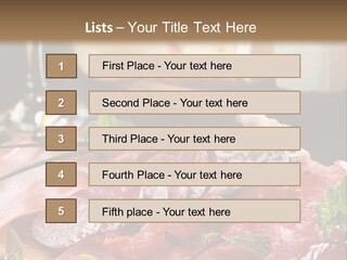 Pepper Ham Delicious PowerPoint Template