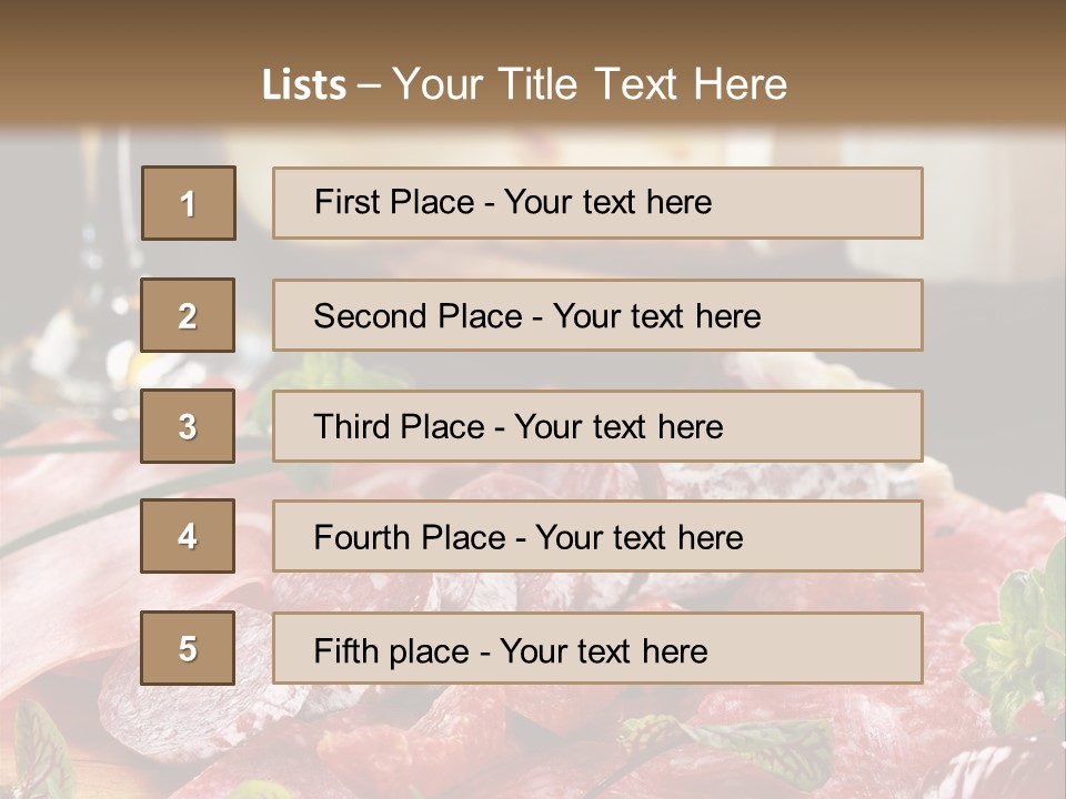 Pepper Ham Delicious PowerPoint Template