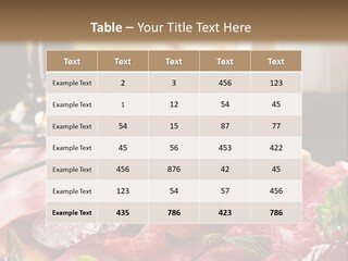 Pepper Ham Delicious PowerPoint Template