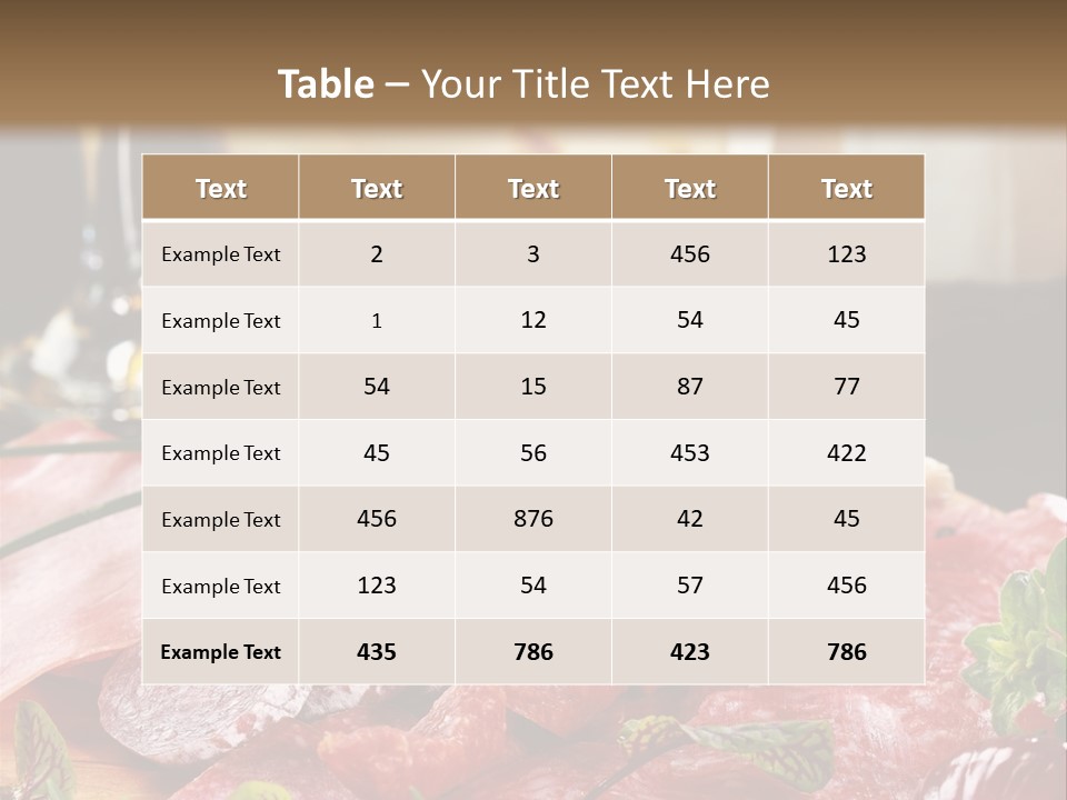 Pepper Ham Delicious PowerPoint Template