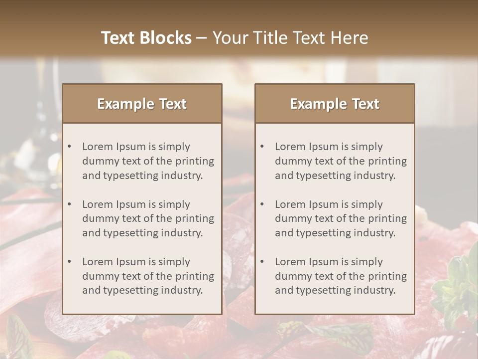 Pepper Ham Delicious PowerPoint Template