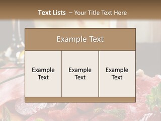 Pepper Ham Delicious PowerPoint Template