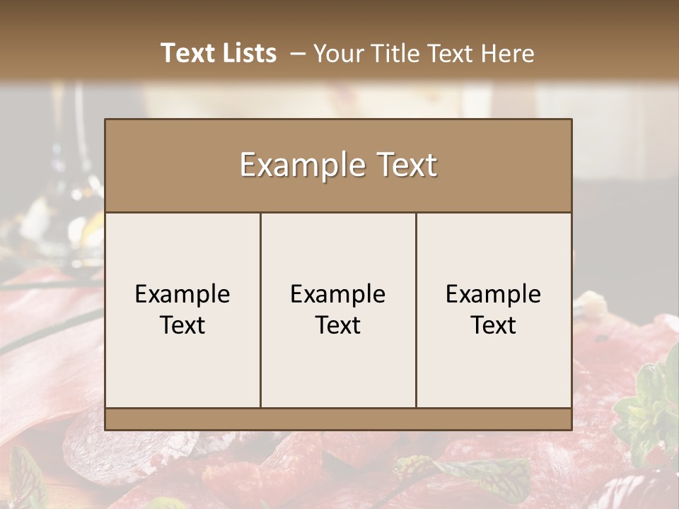 Pepper Ham Delicious PowerPoint Template