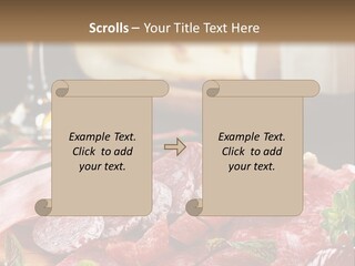 Pepper Ham Delicious PowerPoint Template
