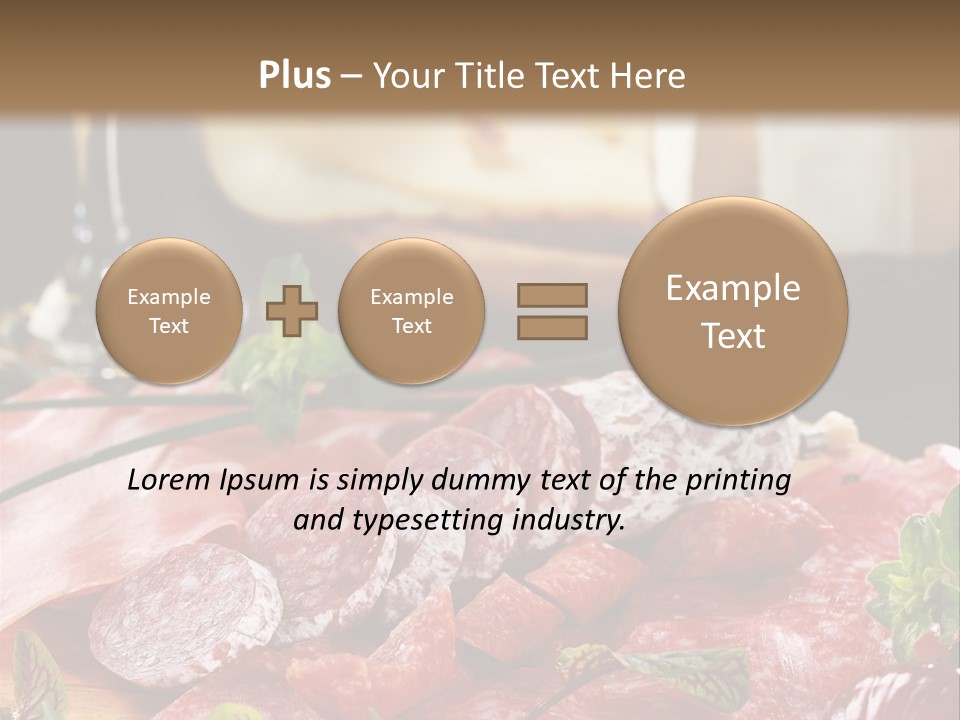 Pepper Ham Delicious PowerPoint Template