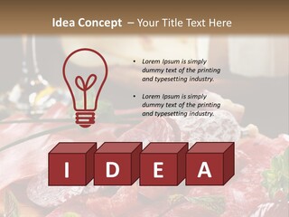 Pepper Ham Delicious PowerPoint Template