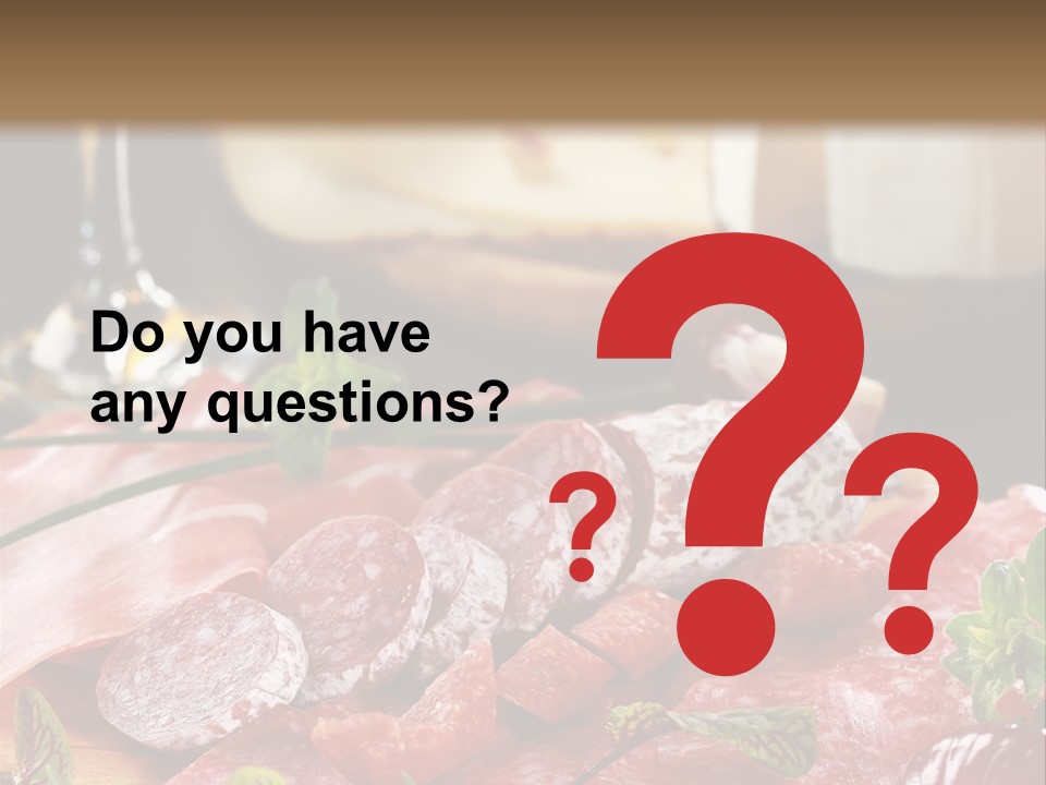 Pepper Ham Delicious PowerPoint Template