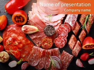 Dinner Italian Antipasto PowerPoint Template