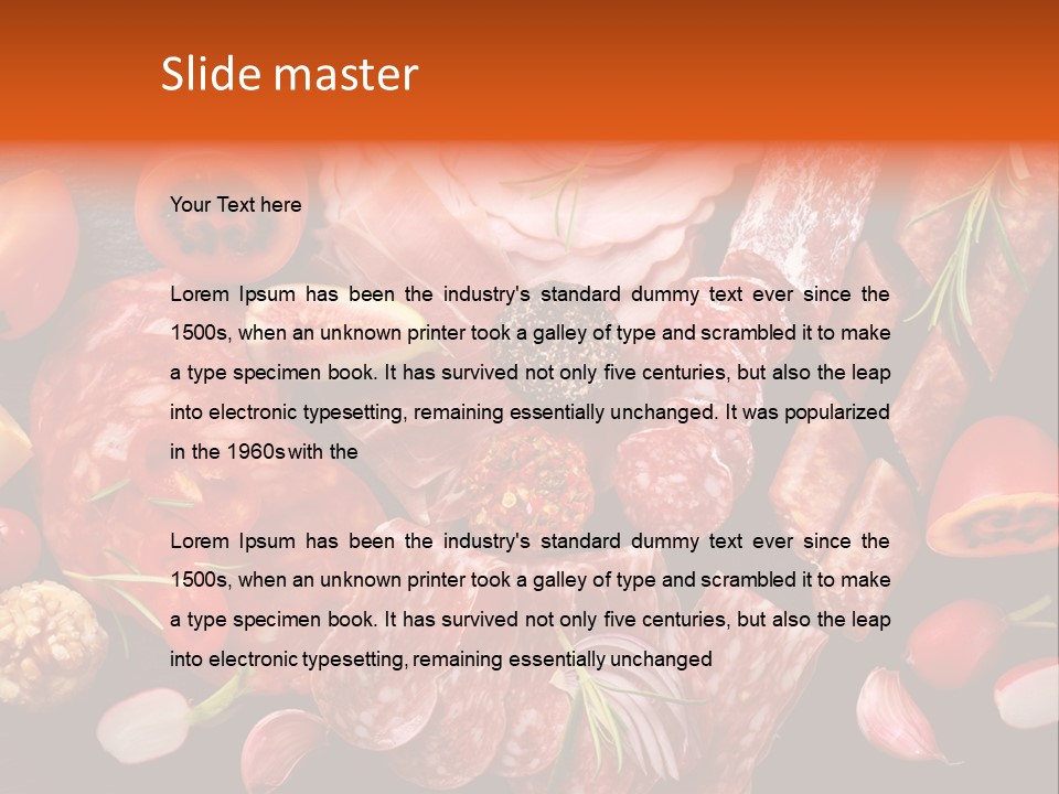 Dinner Italian Antipasto PowerPoint Template