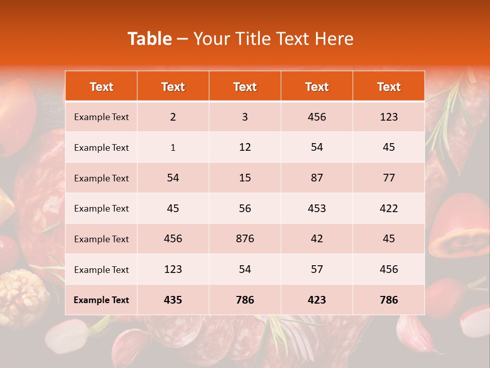 Dinner Italian Antipasto PowerPoint Template