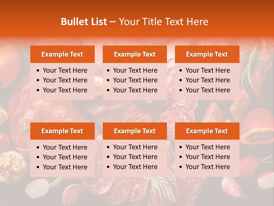 Dinner Italian Antipasto PowerPoint Template