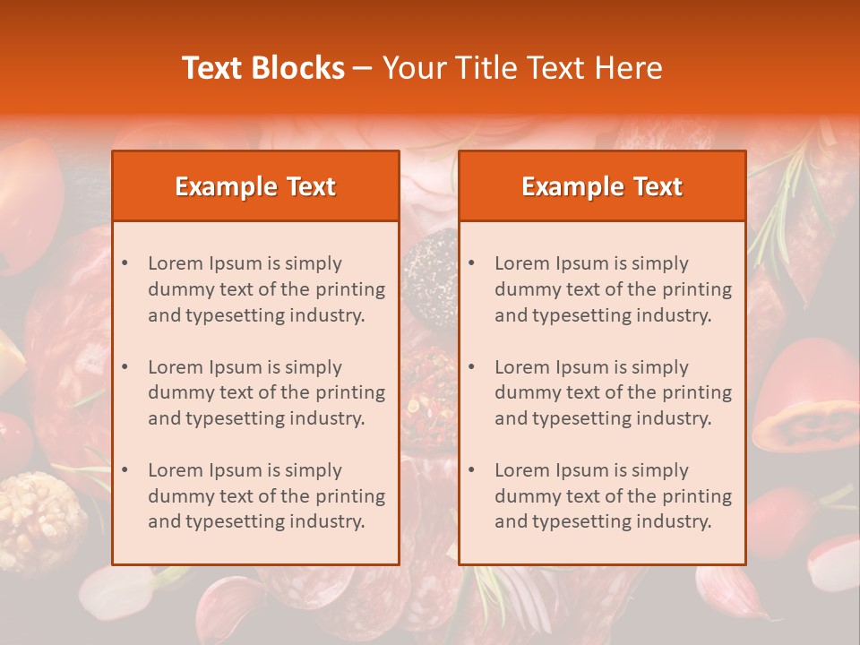Dinner Italian Antipasto PowerPoint Template