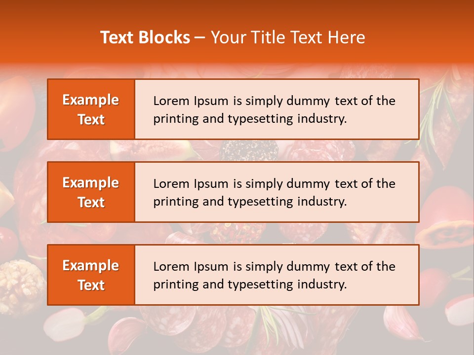 Dinner Italian Antipasto PowerPoint Template