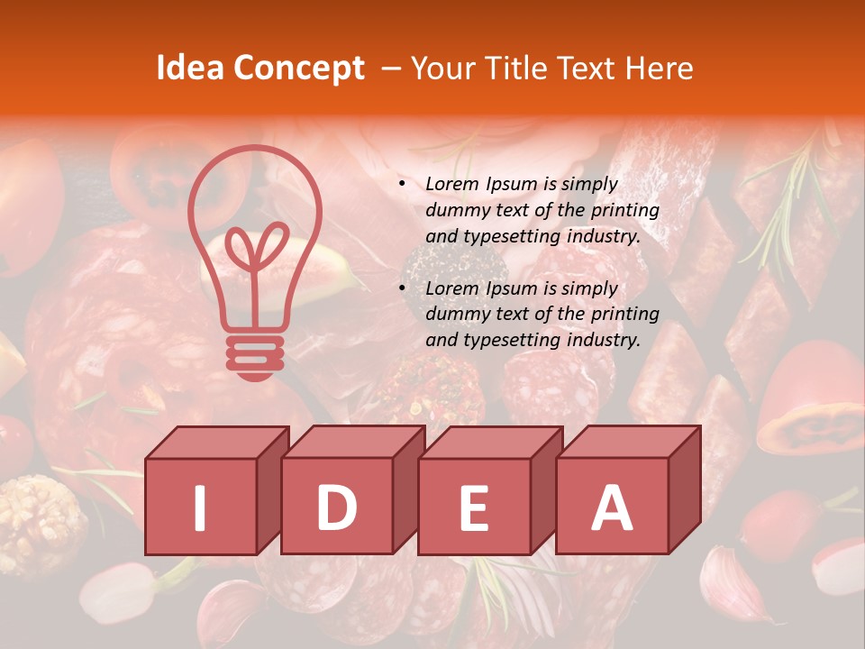 Dinner Italian Antipasto PowerPoint Template