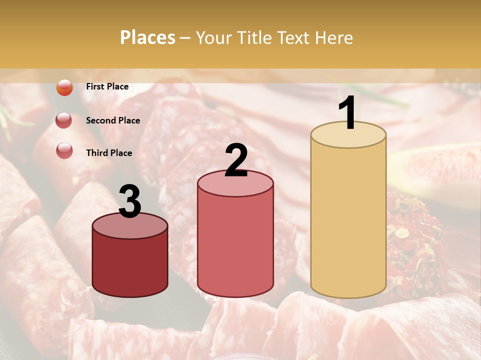 Antipasti Bacon Salami PowerPoint Template