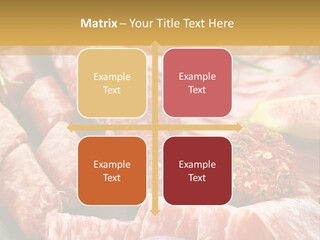 Antipasti Bacon Salami PowerPoint Template