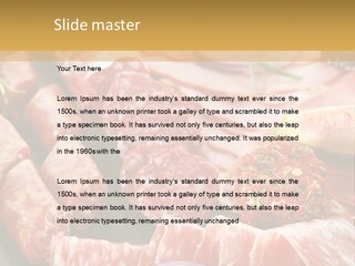 Antipasti Bacon Salami PowerPoint Template