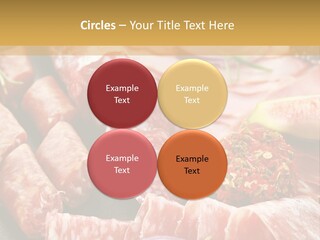 Antipasti Bacon Salami PowerPoint Template