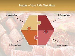 Antipasti Bacon Salami PowerPoint Template