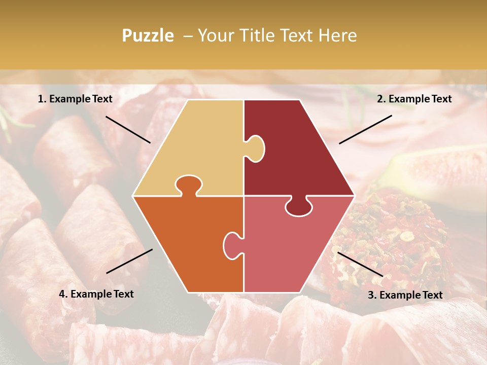 Antipasti Bacon Salami PowerPoint Template