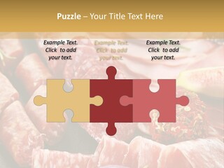 Antipasti Bacon Salami PowerPoint Template