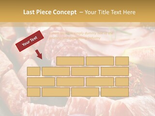 Antipasti Bacon Salami PowerPoint Template
