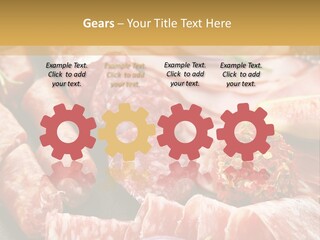 Antipasti Bacon Salami PowerPoint Template