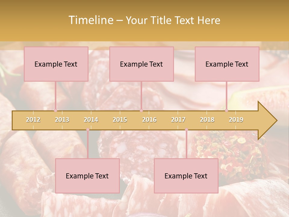 Antipasti Bacon Salami PowerPoint Template