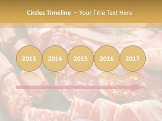 Antipasti Bacon Salami PowerPoint Template