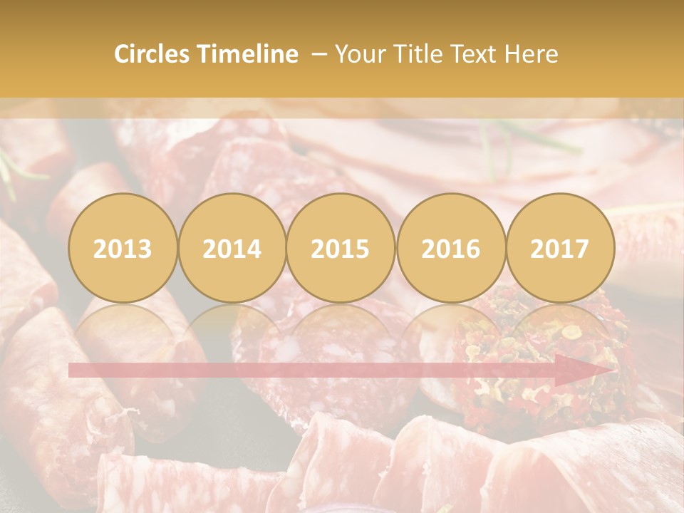 Antipasti Bacon Salami PowerPoint Template