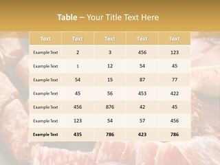 Antipasti Bacon Salami PowerPoint Template