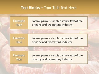 Antipasti Bacon Salami PowerPoint Template