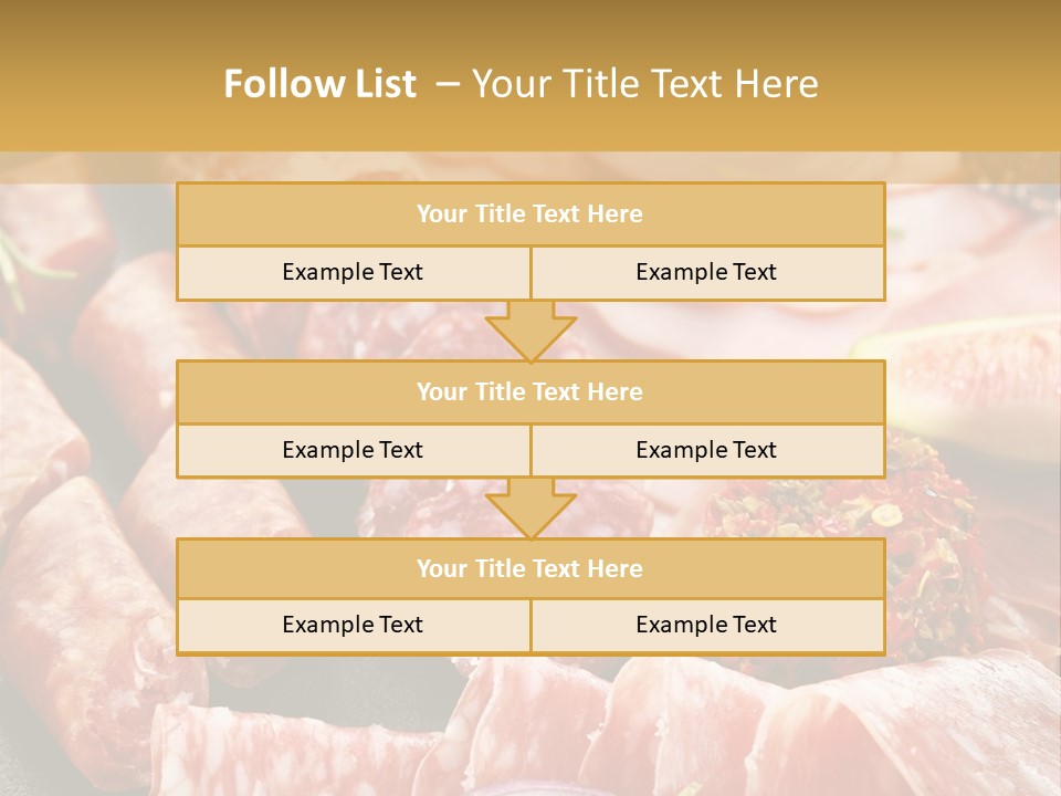 Antipasti Bacon Salami PowerPoint Template