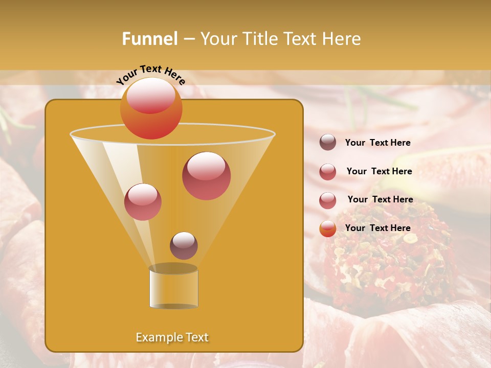 Antipasti Bacon Salami PowerPoint Template