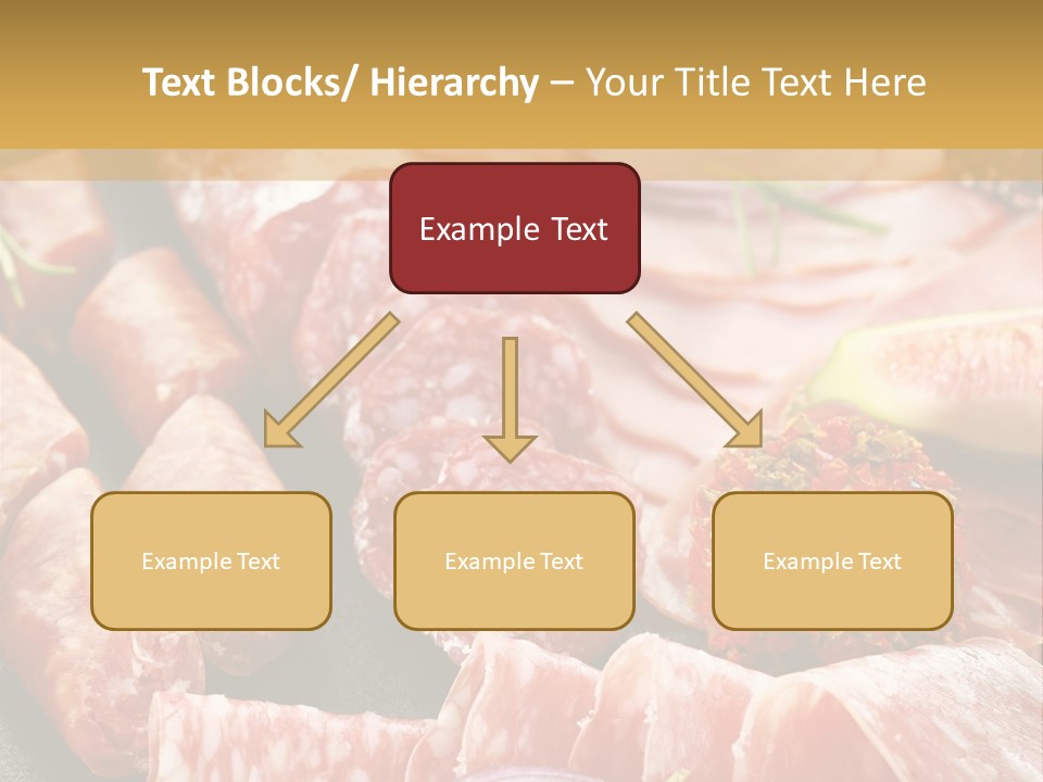 Antipasti Bacon Salami PowerPoint Template