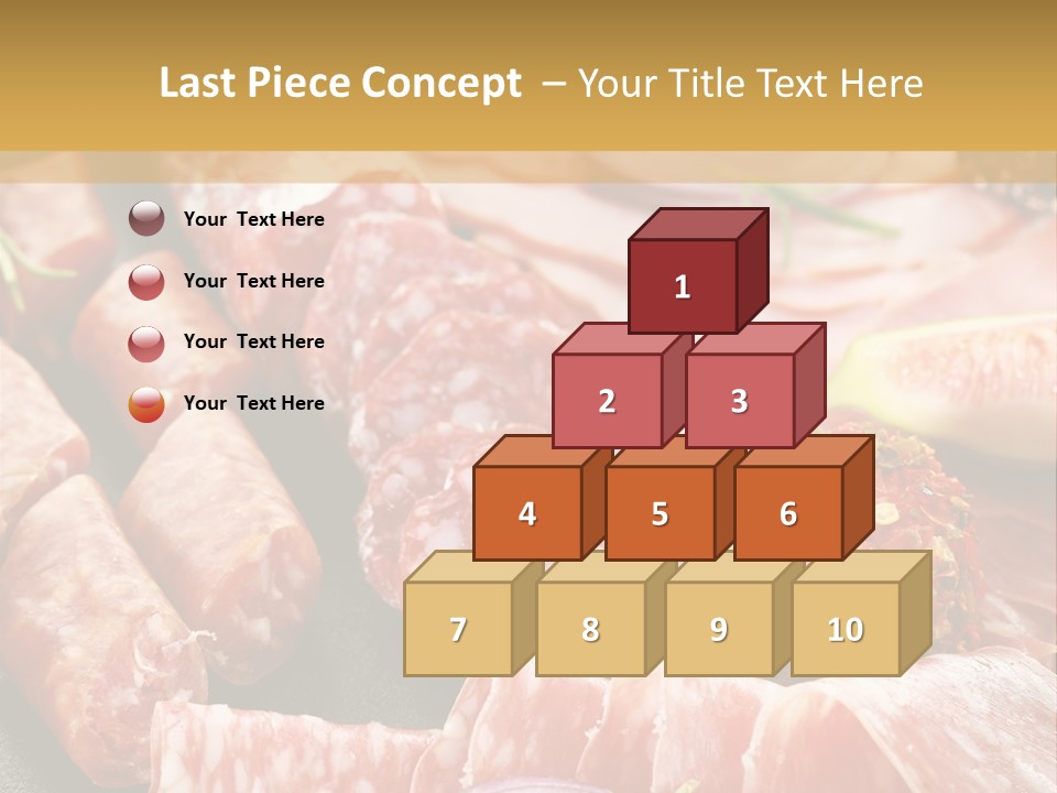 Antipasti Bacon Salami PowerPoint Template