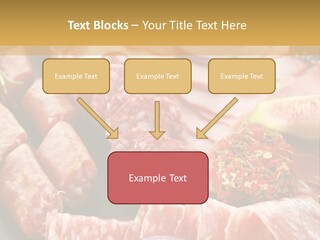 Antipasti Bacon Salami PowerPoint Template