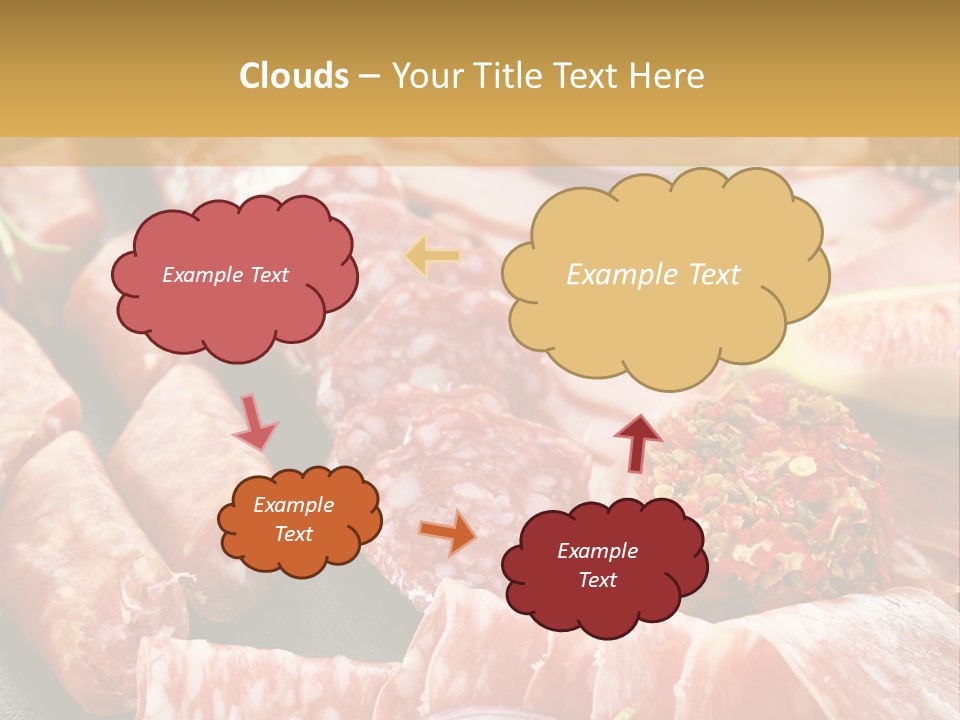Antipasti Bacon Salami PowerPoint Template