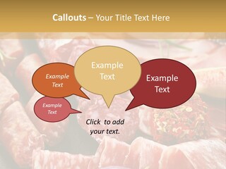 Antipasti Bacon Salami PowerPoint Template