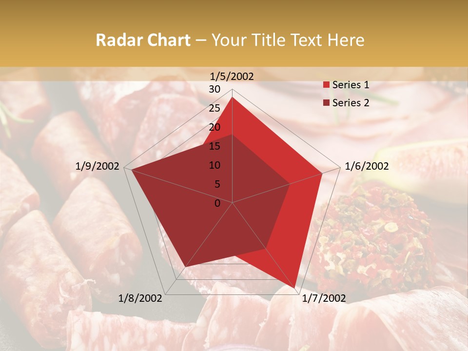 Antipasti Bacon Salami PowerPoint Template