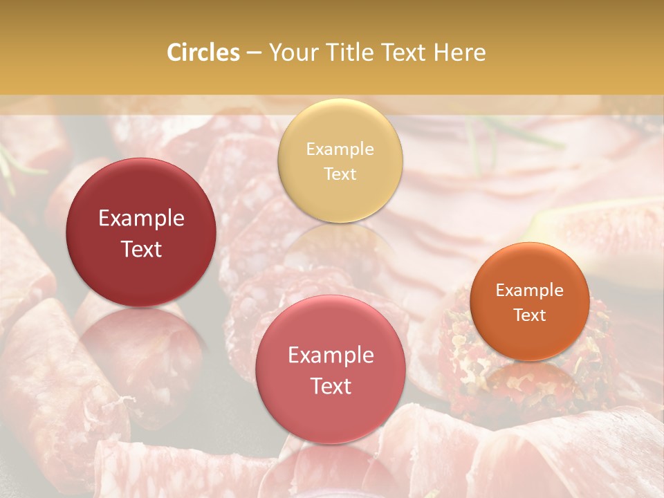 Antipasti Bacon Salami PowerPoint Template