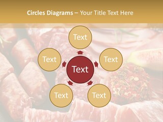 Antipasti Bacon Salami PowerPoint Template