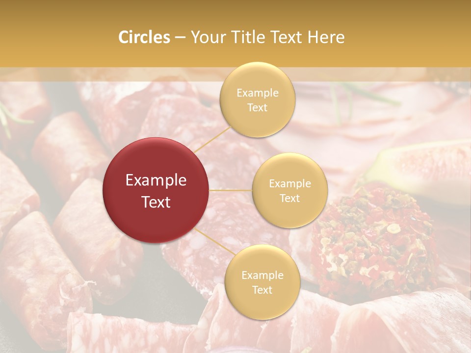 Antipasti Bacon Salami PowerPoint Template