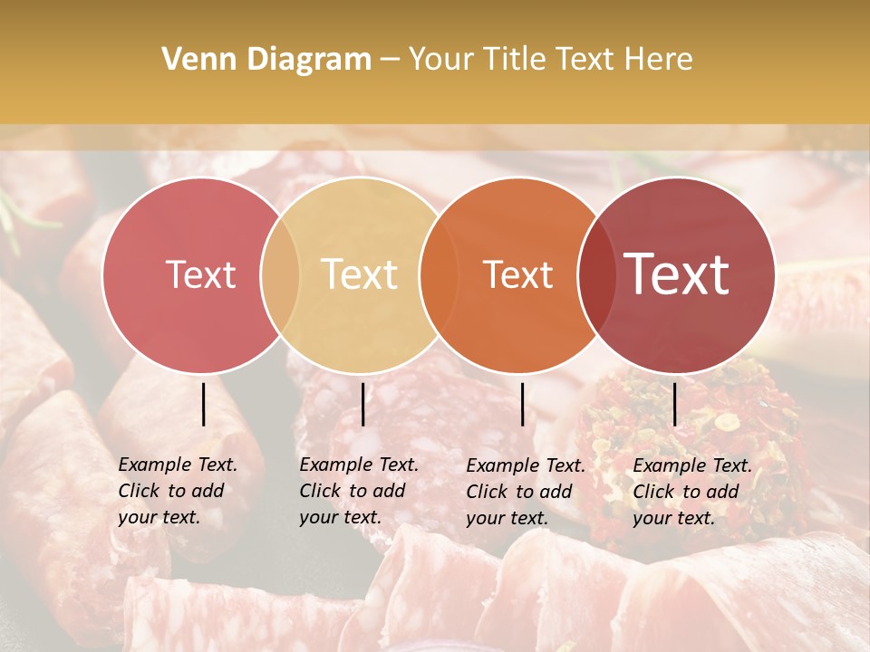 Antipasti Bacon Salami PowerPoint Template