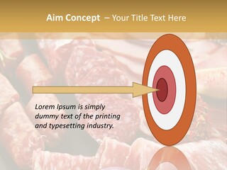 Antipasti Bacon Salami PowerPoint Template