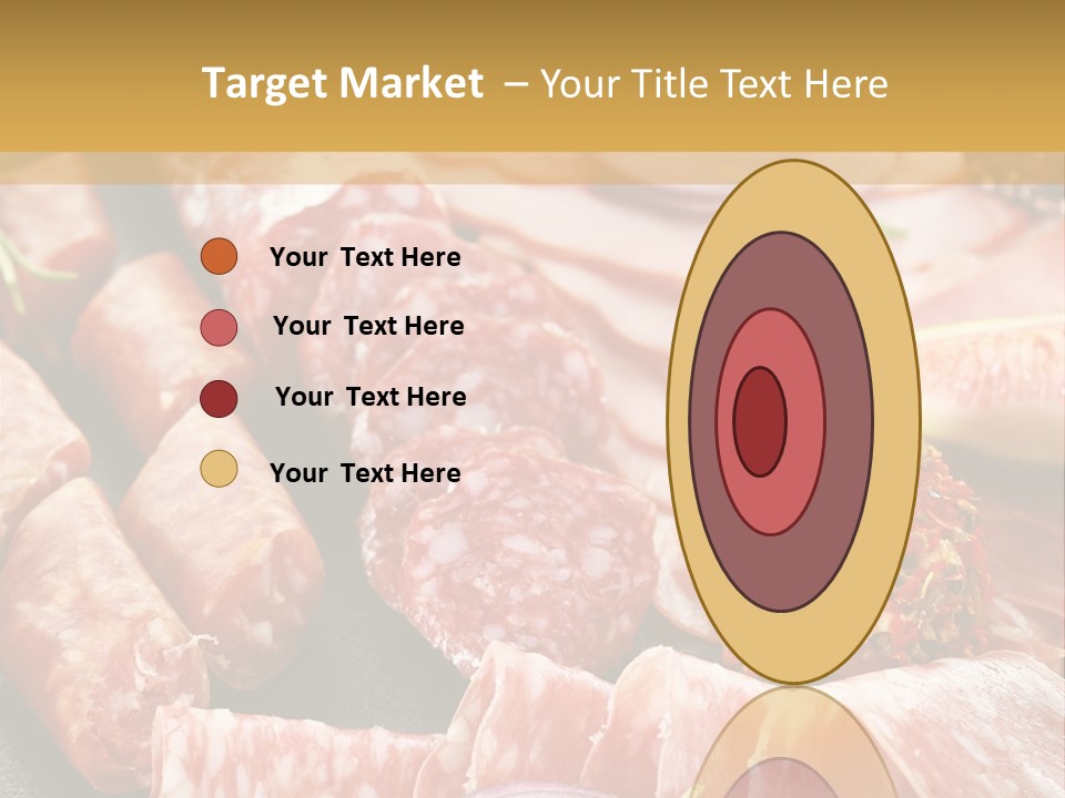 Antipasti Bacon Salami PowerPoint Template