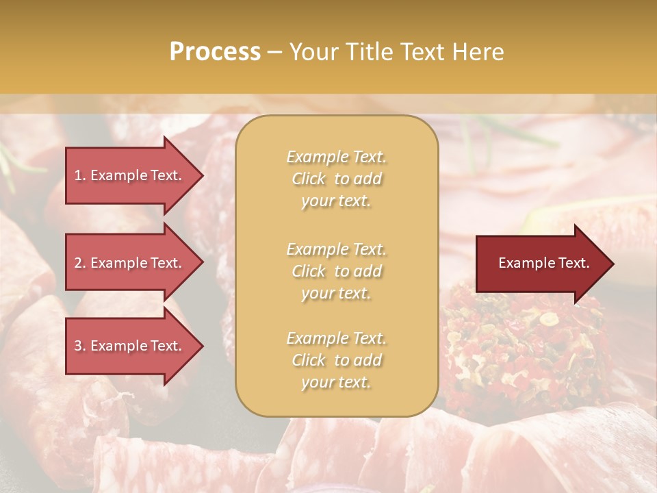 Antipasti Bacon Salami PowerPoint Template