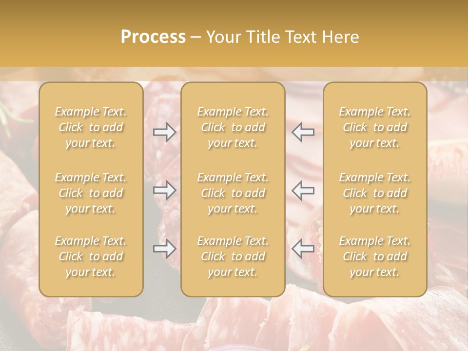 Antipasti Bacon Salami PowerPoint Template