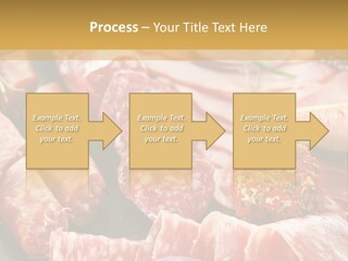 Antipasti Bacon Salami PowerPoint Template